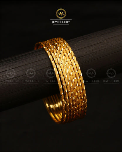 Gold Look 8 pcs indian Bangles set-2657 Nayab Jewellery