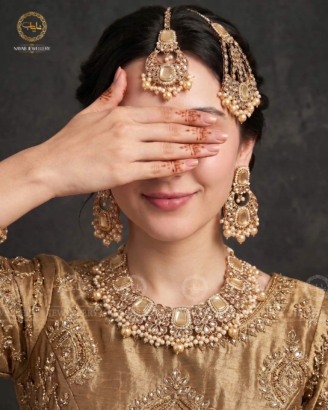 Egyptian Bridal set-2847-Golden