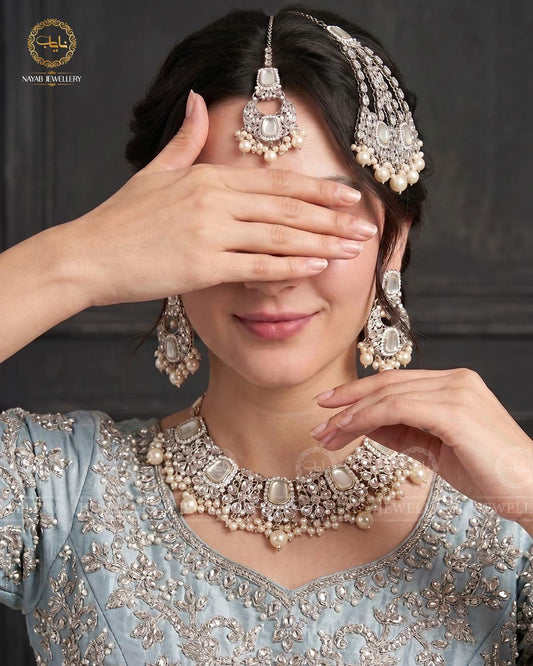 Egyptian Bridal set-2847-Silver