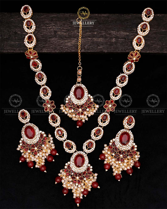 Noor E Jahan Mala set-2561-Golden Nayab Jewellery