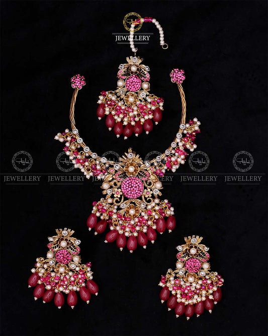 Turkish Necklace set-2632 Nayab Jewellery
