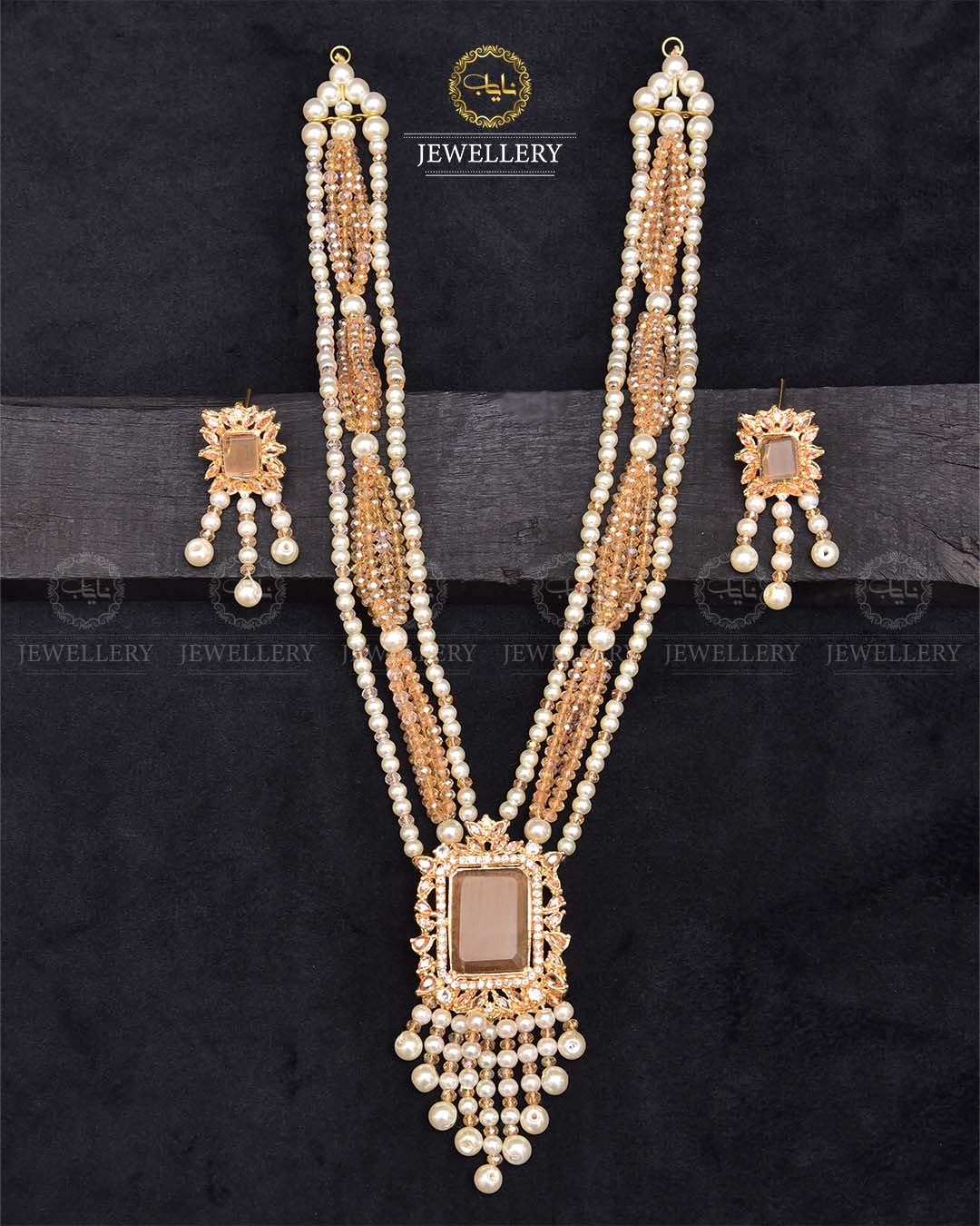 Turkish Elegant Mala set -2270-Golden