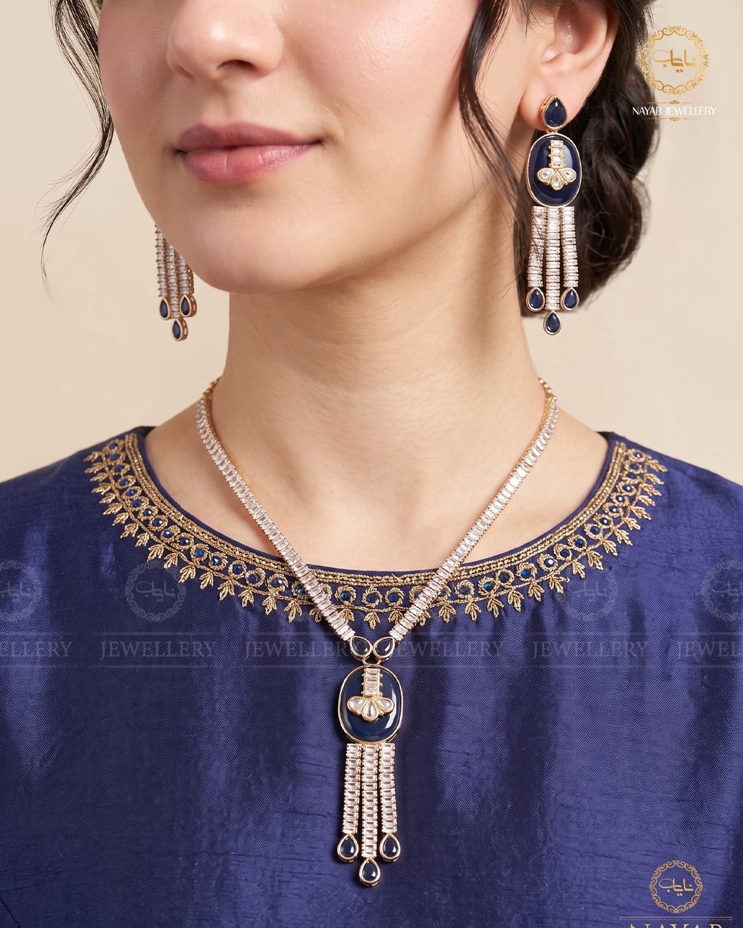 Zirconia Necklace set N-1014