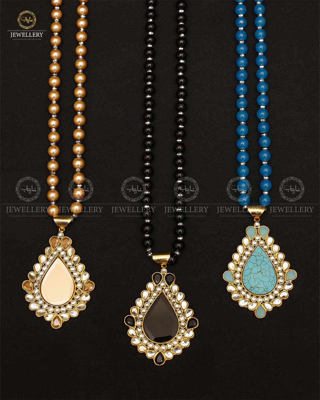 Farshi Kundan Real stones Mala (without Earrings) -2145