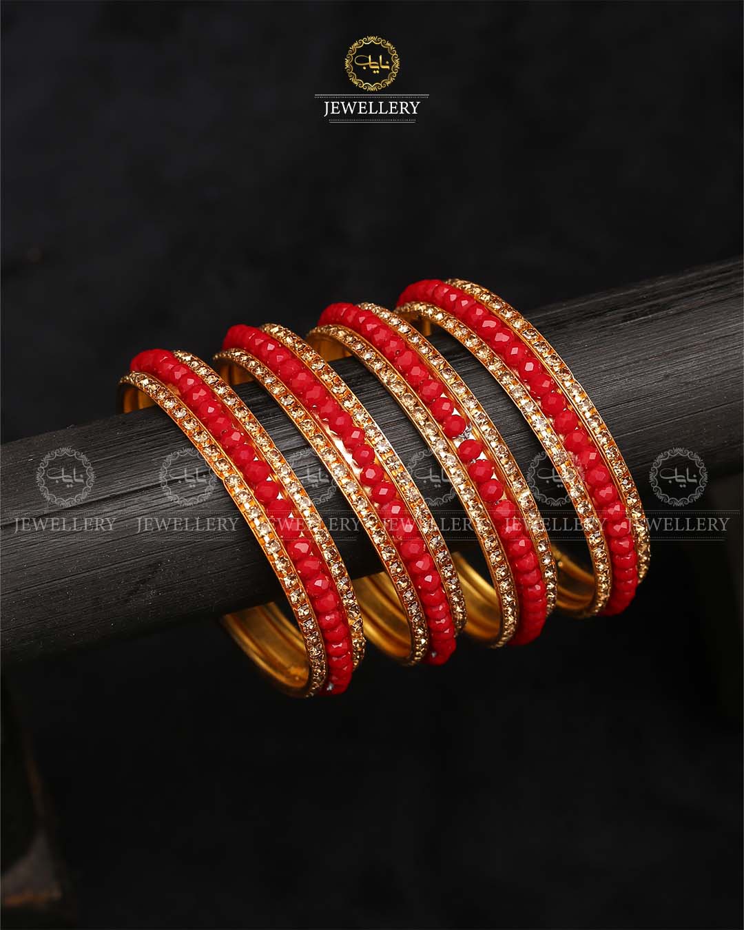 Hand made Bridal 4 pcs bangles set-2388