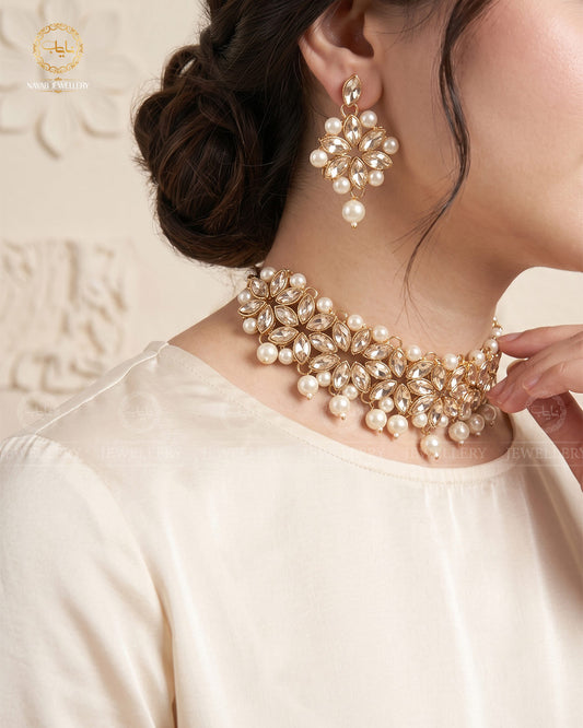Kundan Chokar set-2401-Golden