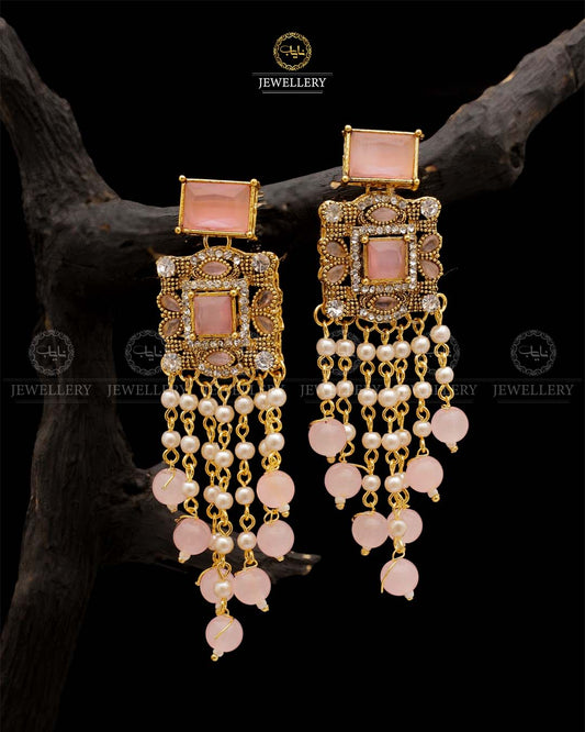 Turkish Long Tassel Earrings -2555 Nayab Jewellery