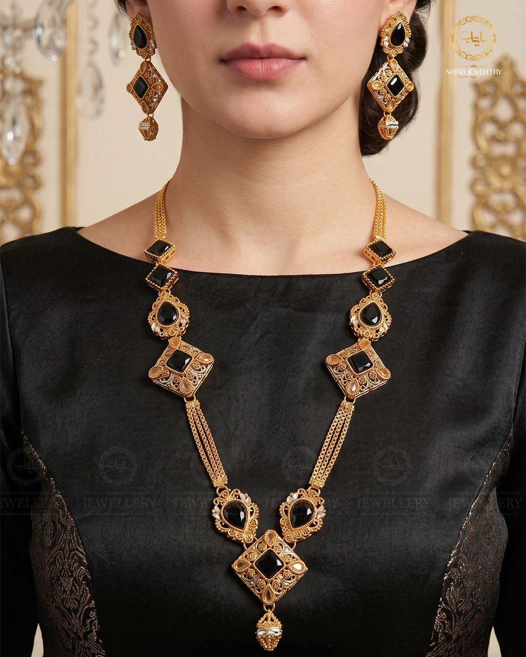 Signature Egyptian Mala With Earring NJ-1497