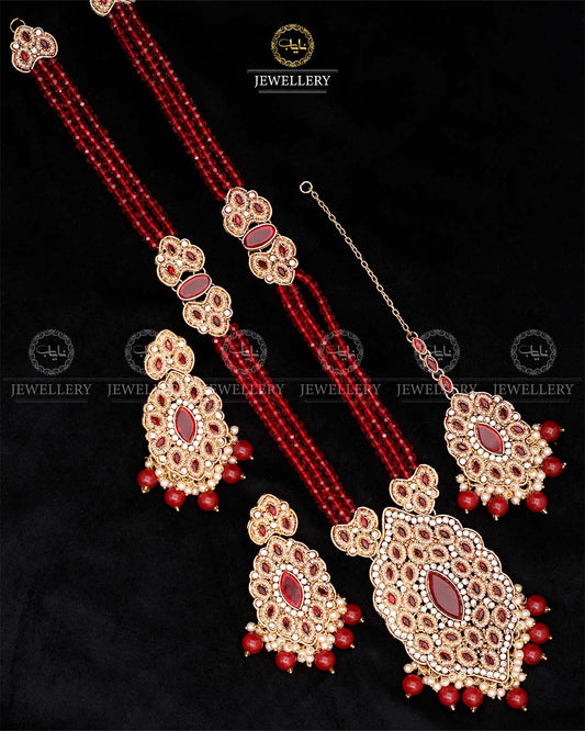 Johar Mala Set-2562-Golden Nayab Jewellery