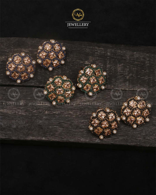 Zirconia studs-2464 Nayab Jewellery