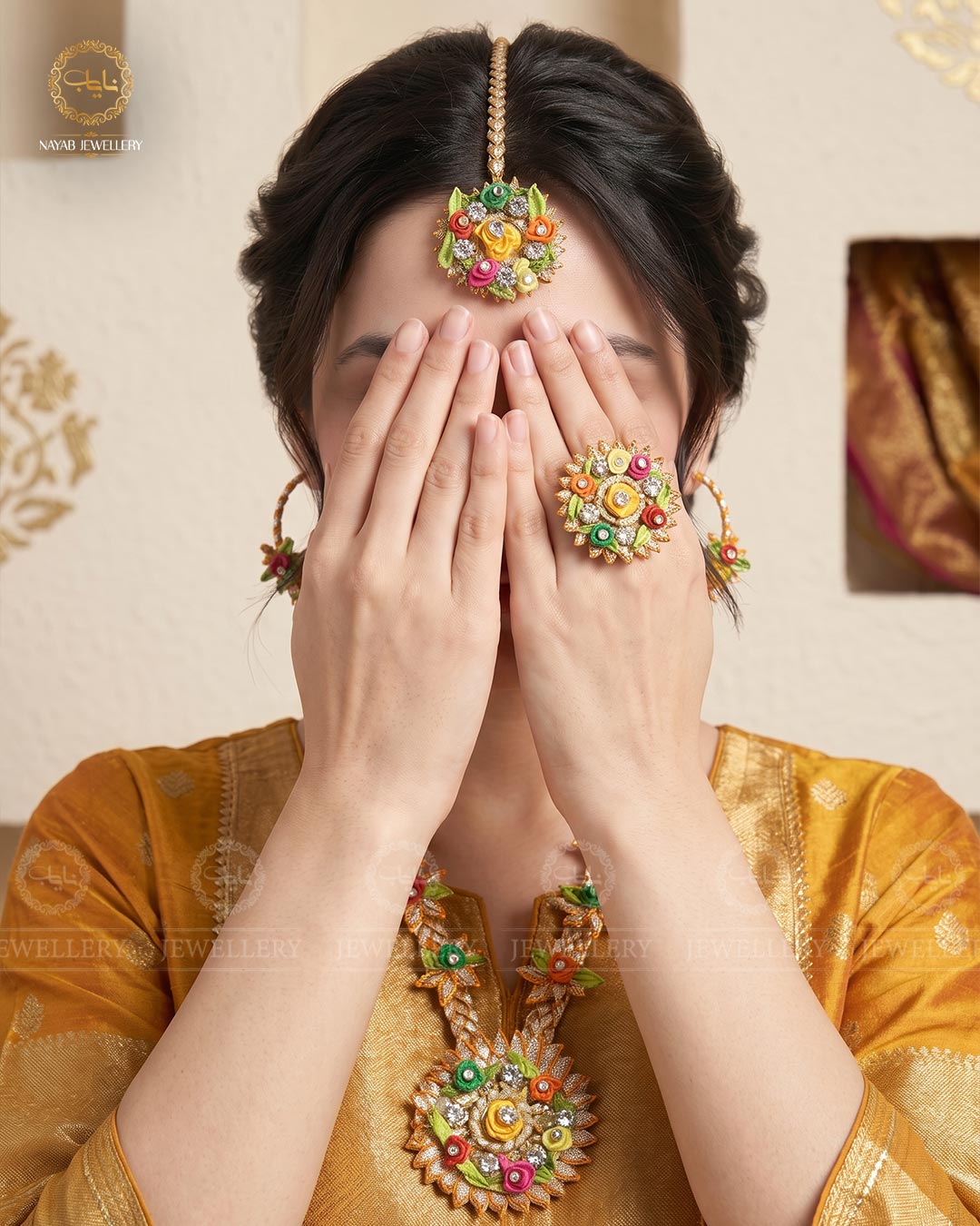 Mehndi/Mayo 5 pcs  Gota Mala set-2544