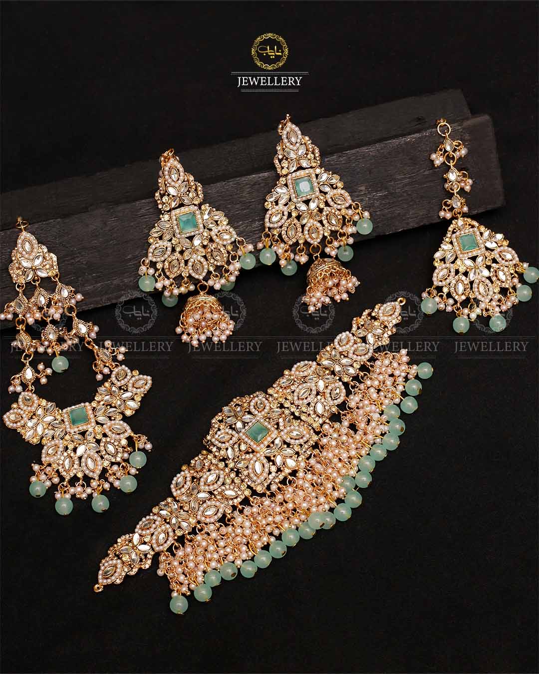 Janan 5 pcs Bridal set-2116-Golden