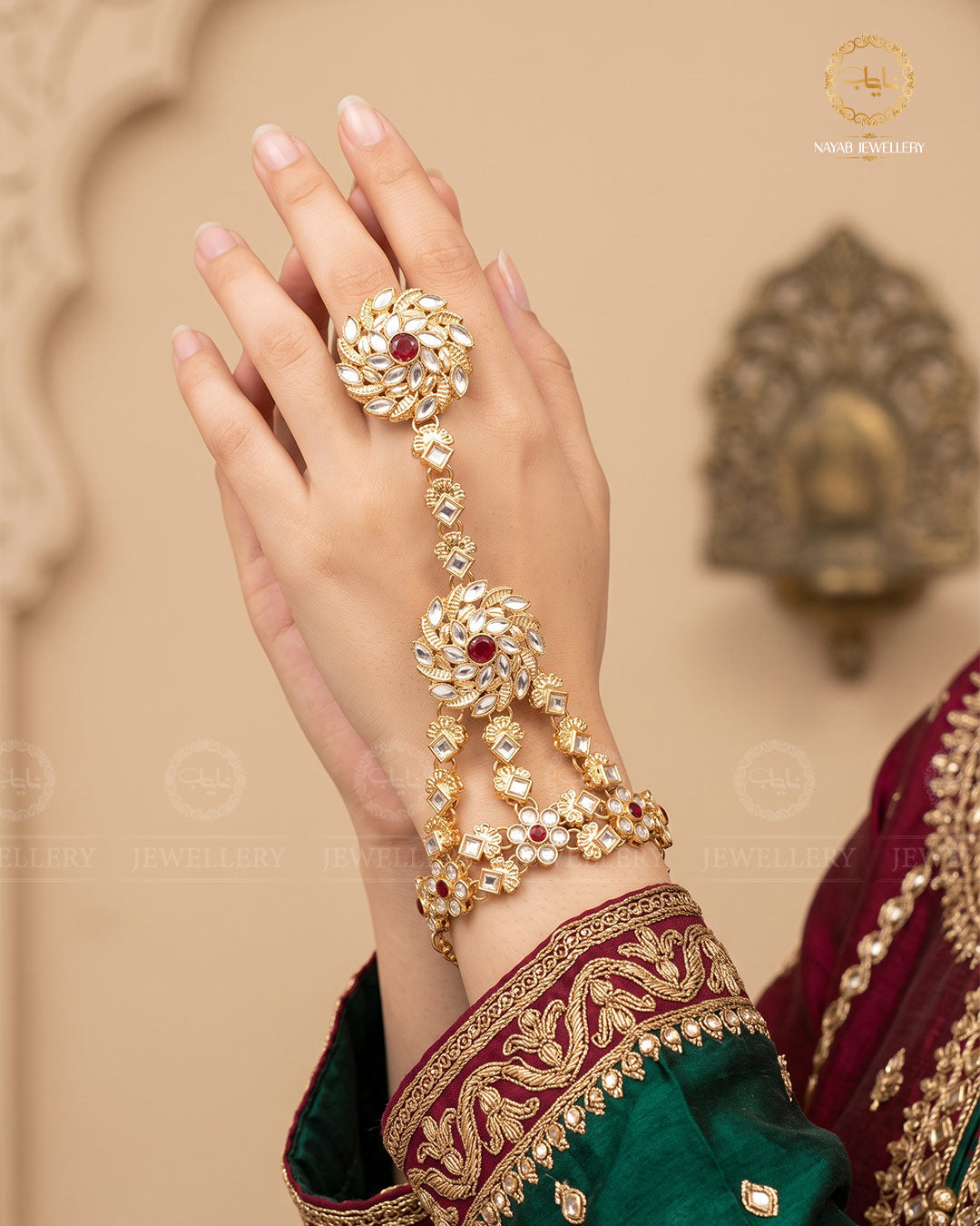 Rajwadi Style Kundan Angla A-602