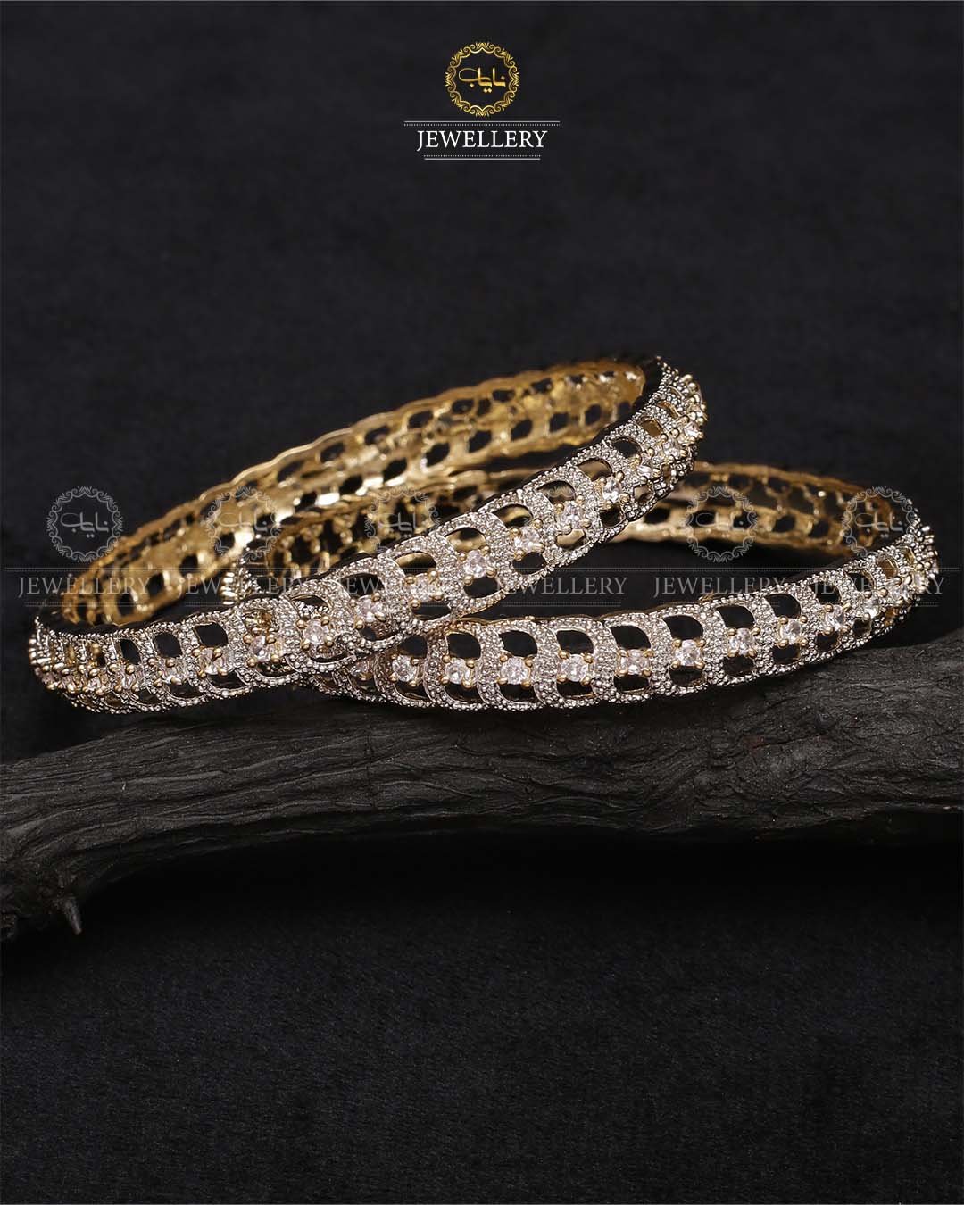 American Dimond Bangles (pair)-2207