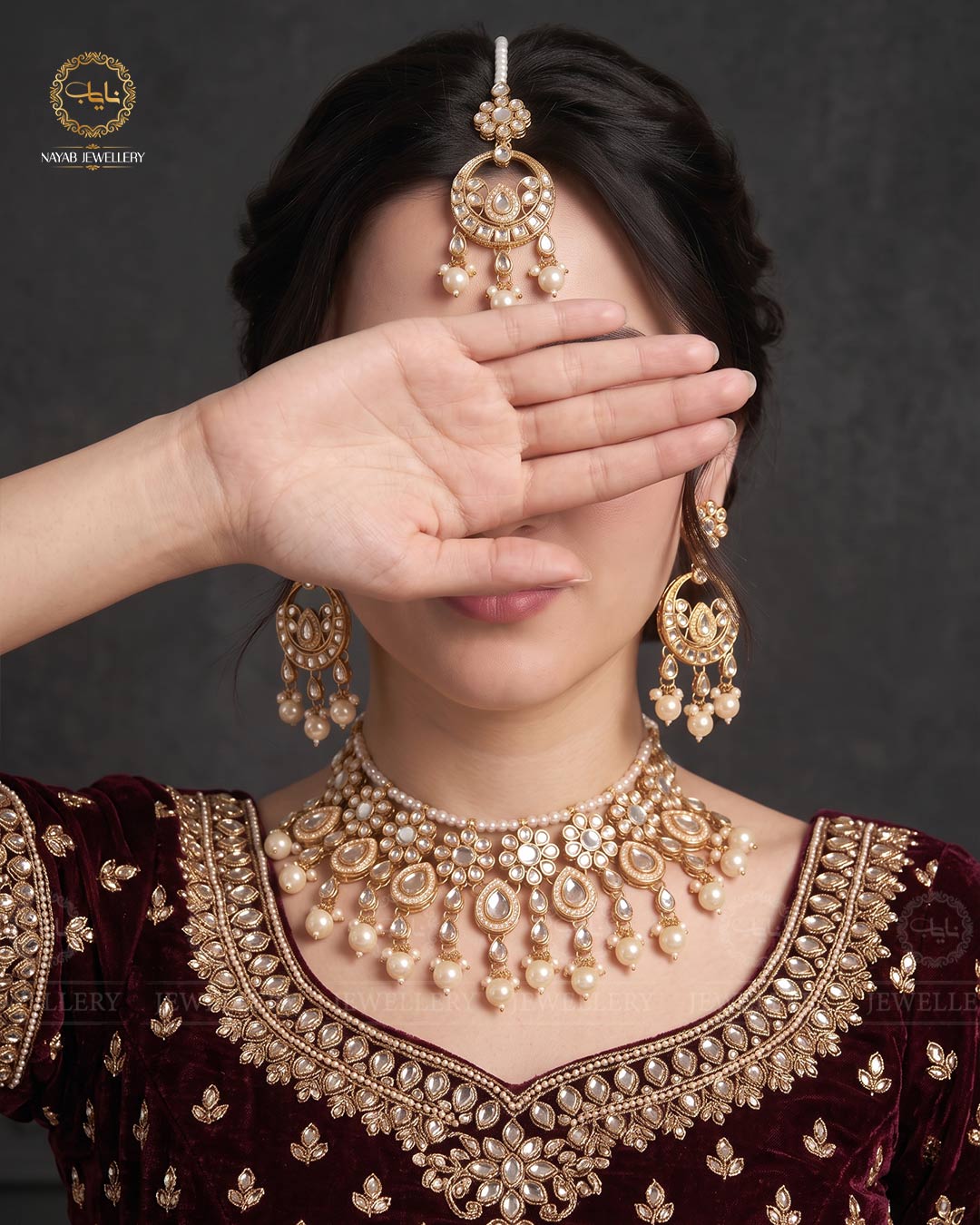 Uncut Kundan Necklace set N-1028
