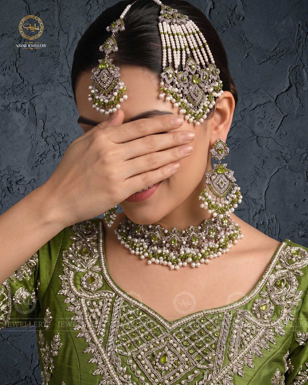 Chetam Zarcon Bridal Necklace set-2434