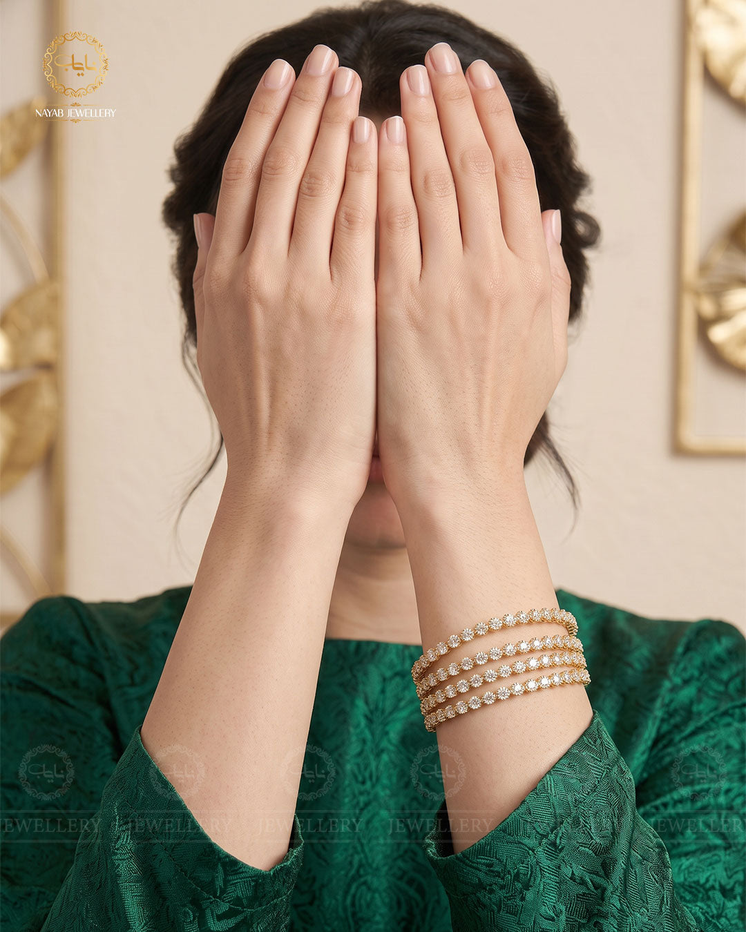 American Diamond 4 pcs Bangles -1944