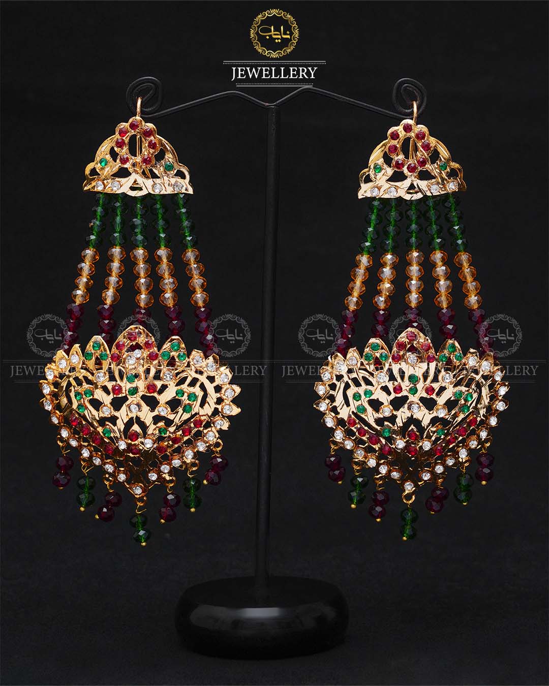 Jhomer Style Hyedrabadi Earrings -1998