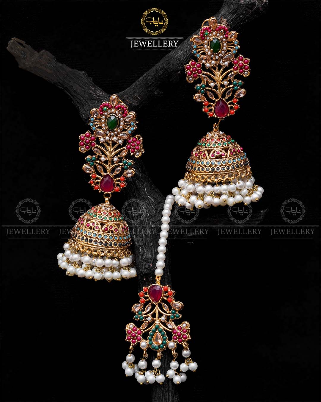 Traditional Noratan Jhumka Tika-2009