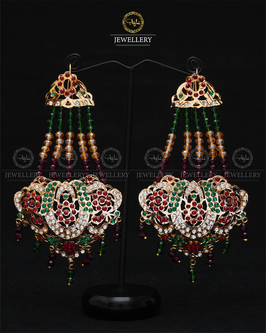 Jhomer Style Hyedrabadi Earrings-2013