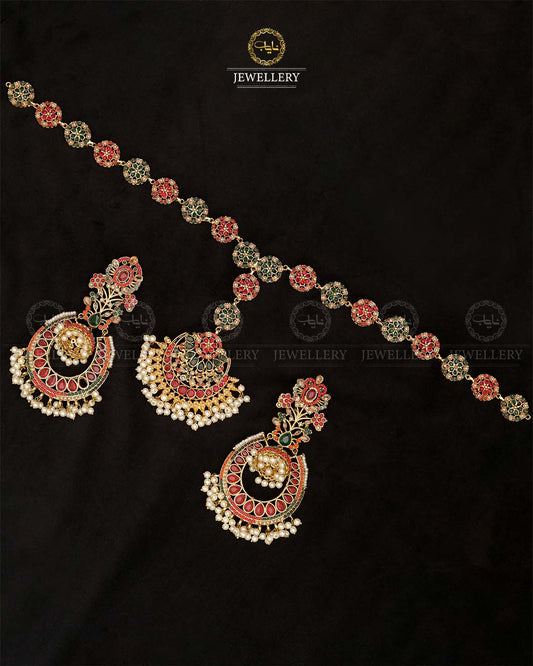 Noratan Sheesh Patti with Jhumka-2836