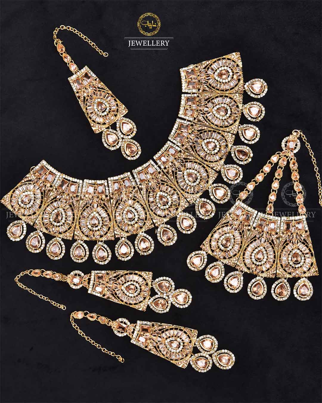 Orchid Zarcon Bridal Necklace set-2281