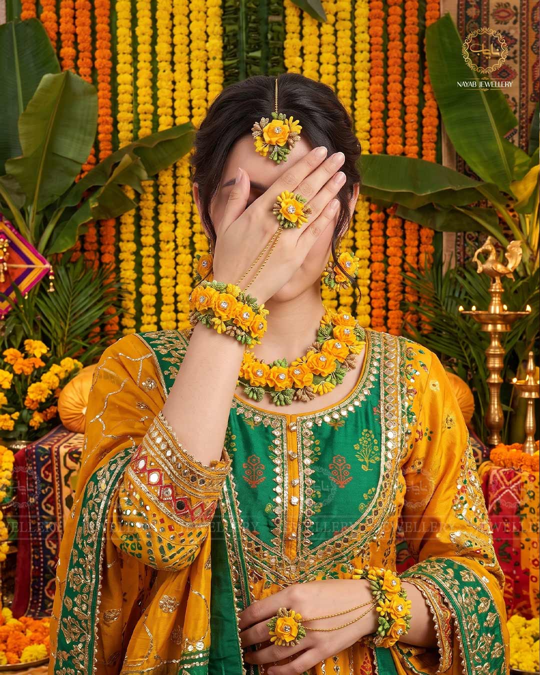 Mehndi/Mayo 5 pcs Necklace set-2540