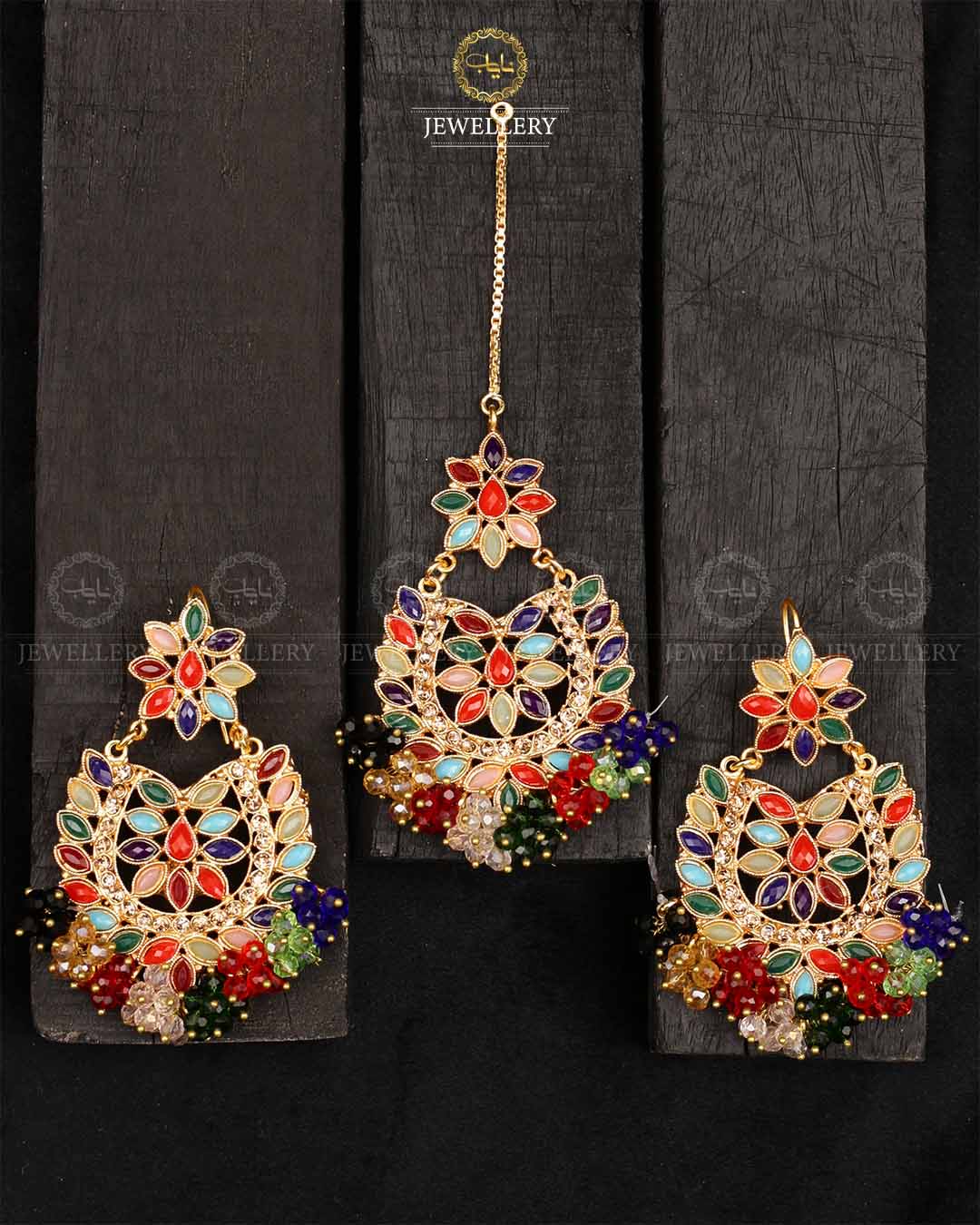 Gajra Earrings Tika -2165-Golden