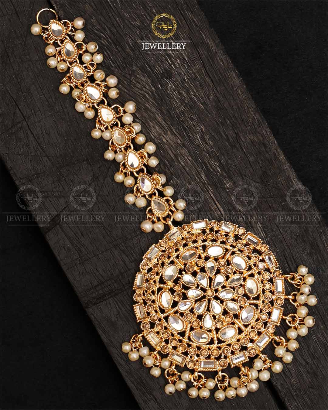 Kundan Big size Tika (Bindia)-2160-Golden