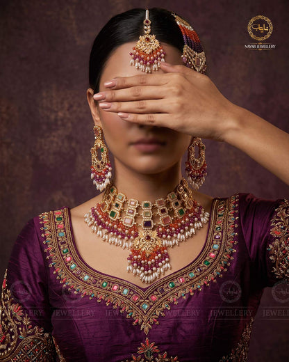 Nimra Bridal Set-2769-Golden