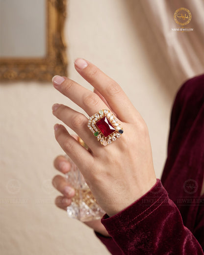 Egyptian Saqure Adjustable Ring-2416
