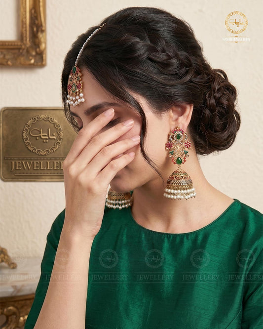 Traditional Noratan Jhumka Tika-2009