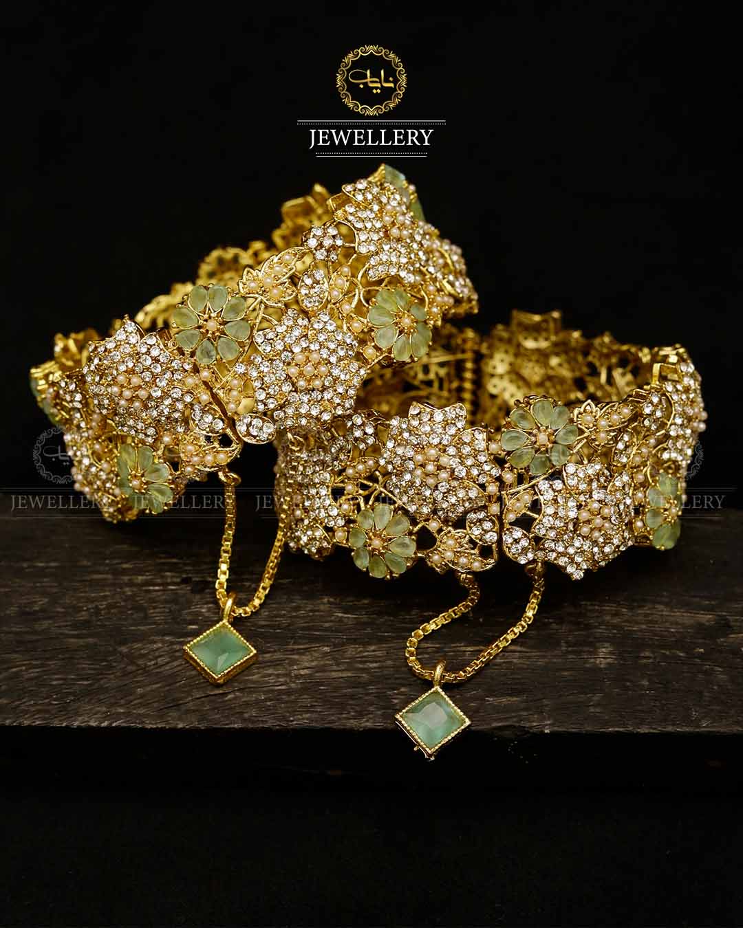 Noratan Wide Openable Bangles (pair)-2589