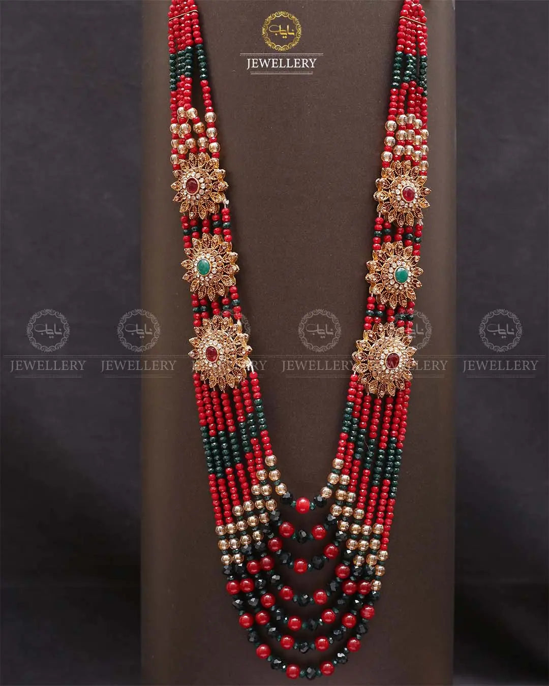 3 Flowers Broch Mala-2292 Nayab Jewellery