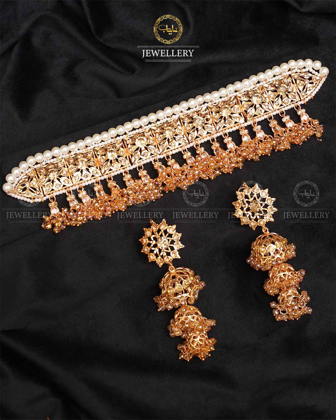 Hyedrabadi Chokar set With jhumki-2387