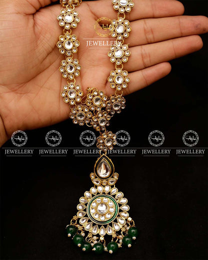Indian Dubi Kundan 7 pcs Birdal Set-2719 Nayab Jewellery