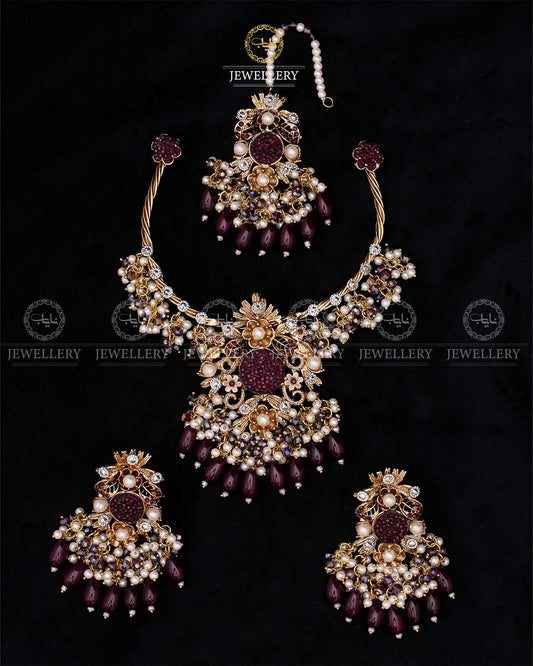 Turkish Necklace set-2632 Nayab Jewellery