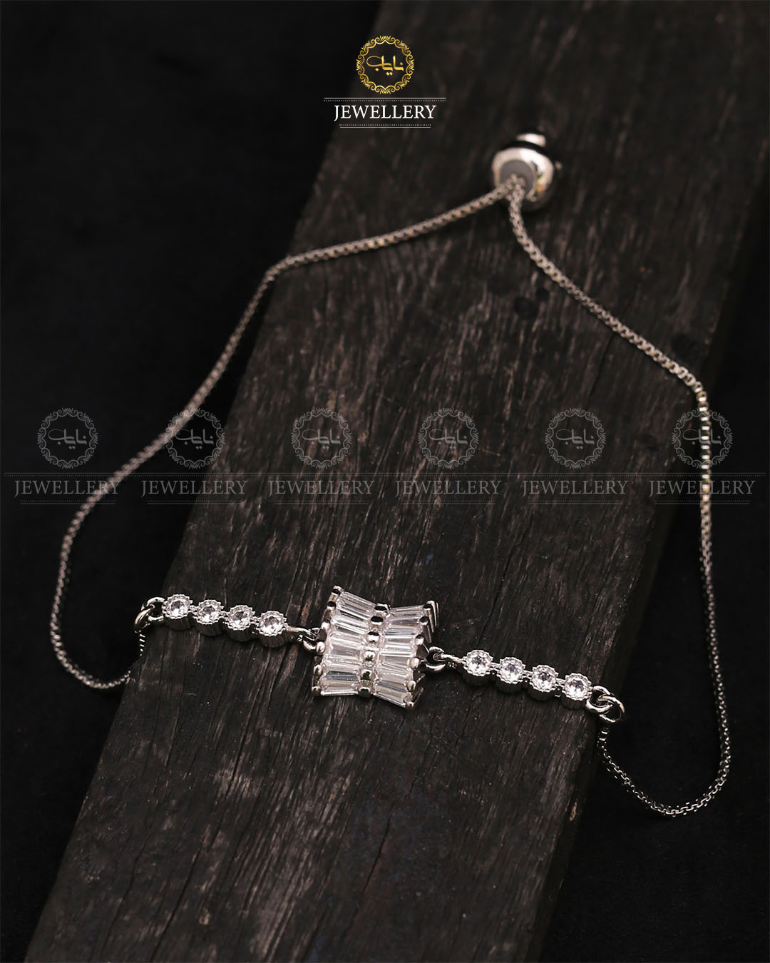 Zirconia Up down Bracelet-2730 Nayab Jewellery