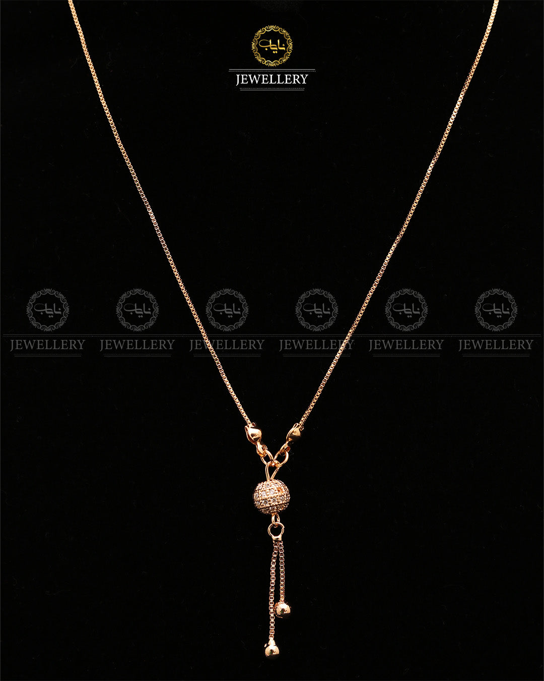 Gold Look bowl mala-2739 Nayab Jewellery