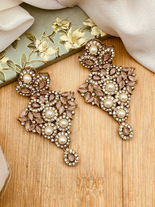 Turkish Earrings-2454-Golden Nayab Jewellery