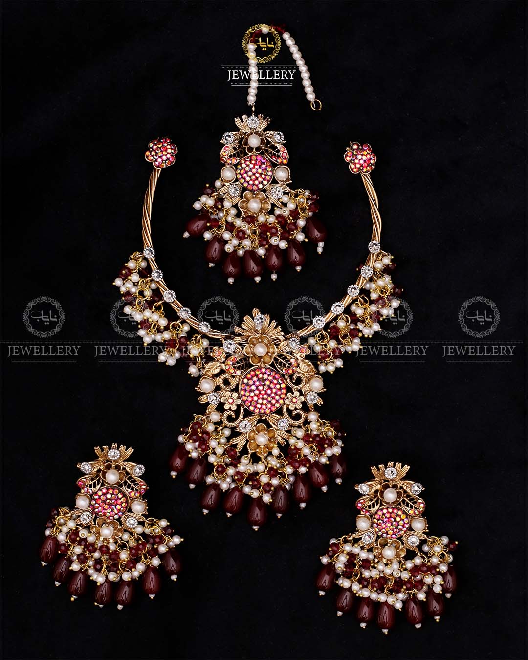 Turkish Necklace set-2632 Nayab Jewellery