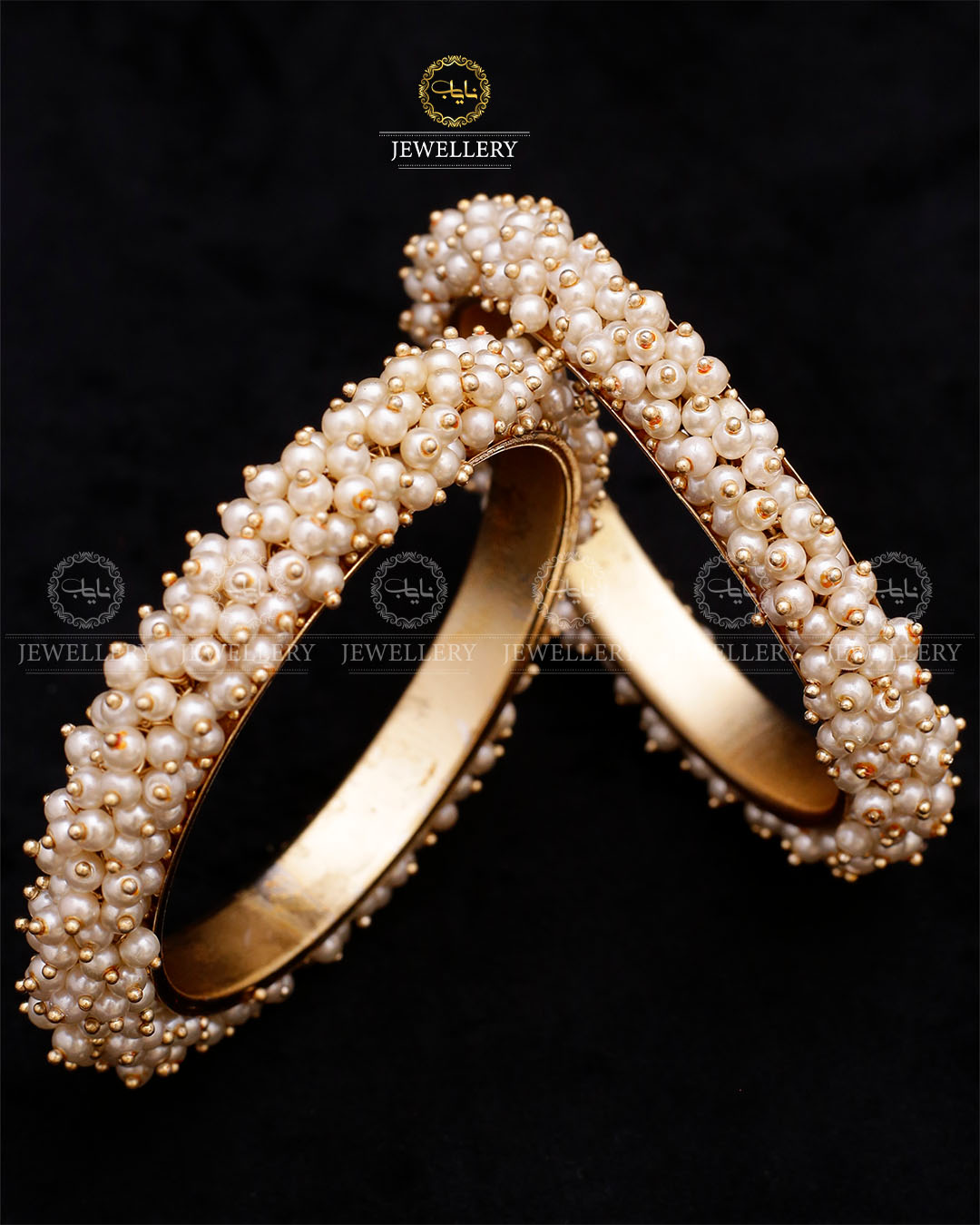 Pearl Gajra Bangles-2552 (pair) Nayab Jewellery