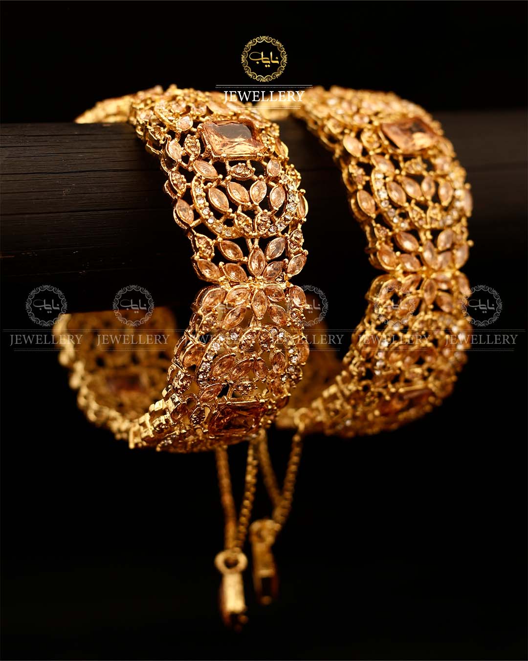 Zarcon wide Openable Bangles (pair)-2920