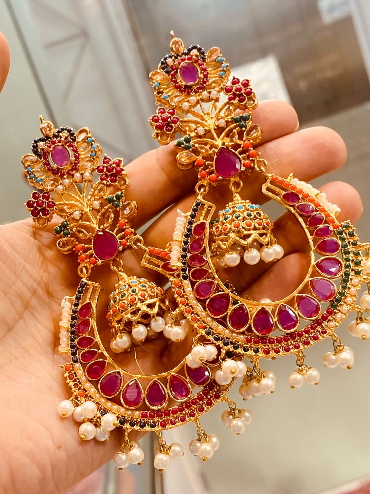 Noratan Jhumka (Big size) NJ-1452 Nayab Jewellery
