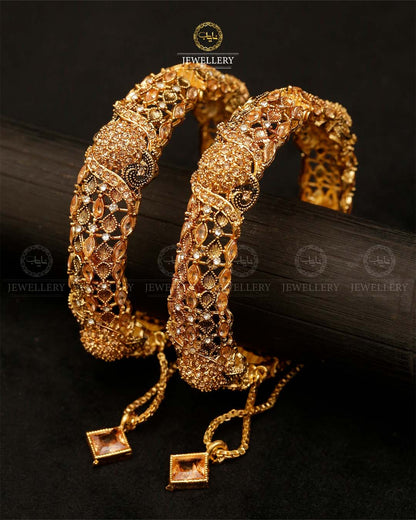 Designer Zarcon Openable Bangles (pair)-2888