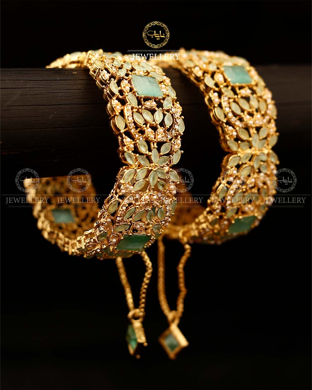 Zarcon wide Openable Bangles (pair)-2920