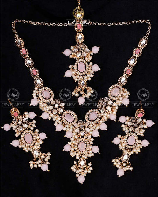 Mercury Kundan Necklace set-2331-Golden Nayab Jewellery