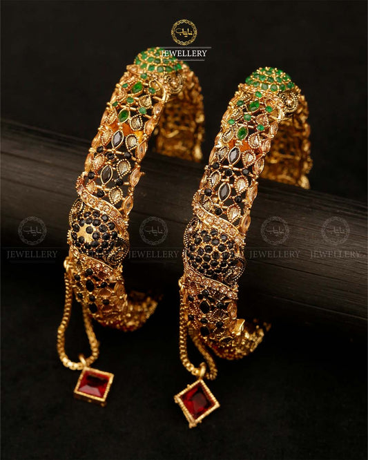 Designer Zarcon Openable Bangles (pair)-2888