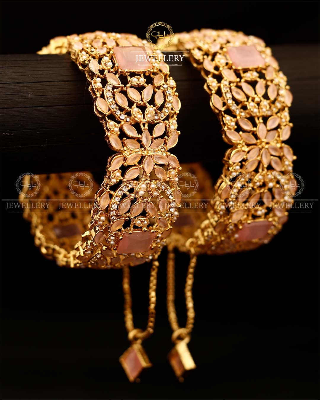 Zarcon wide Openable Bangles (pair)-2920