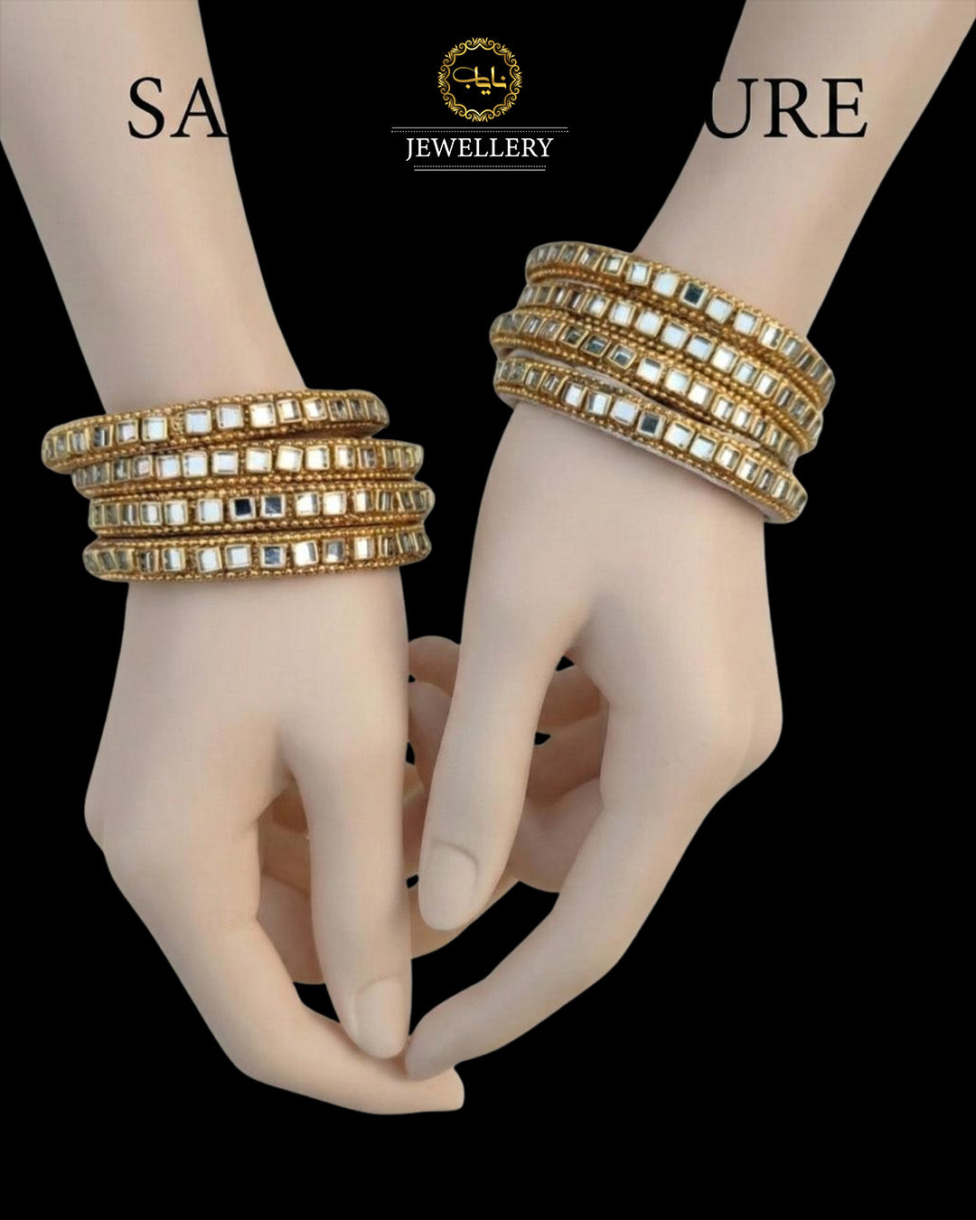 Tanzeela 4 pcs Kundan Bangles set-BL-5052